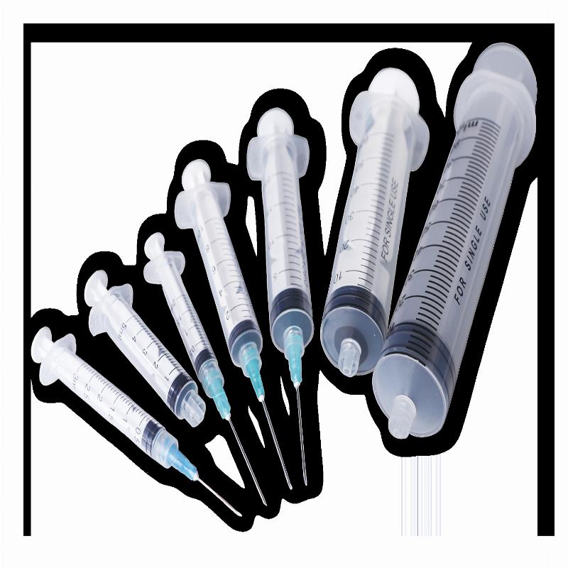 Шприц з голкою, 3-компонентний, LUER LOCK, ексцентричний роз'єм, 50 мл Mediprim